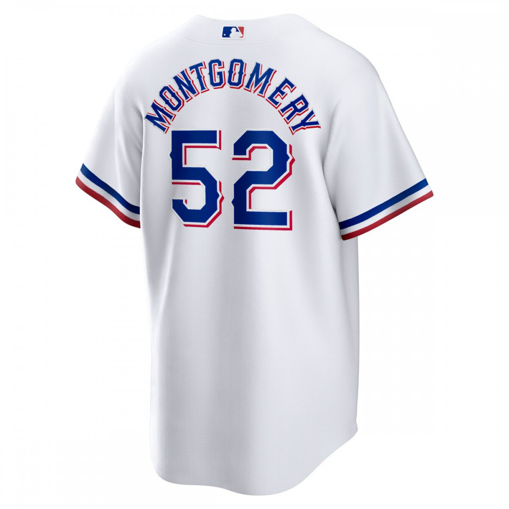 Jordan Montgomery Texas Rangers Home Replica Player Jersey - White-Pro Kit Vault | Brand New 26/27 Sports Jerseys